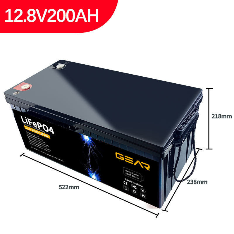 Акумуляторна батарея GEAR LiFePo4 12.8V / 200 Ah (2560Wh)